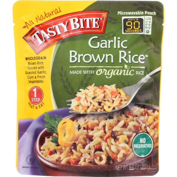 Tasty Bite Rice - Garlic Brown - 8.8 Oz - Case Of 6 Online