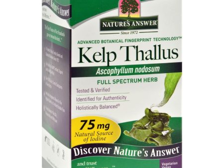 Nature s Answer Kelp Thallus - 100 Capsules Online