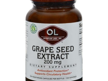 Olympian Labs Grape Seed Extra Strength - 200 Mg - 100 Capsules Fashion