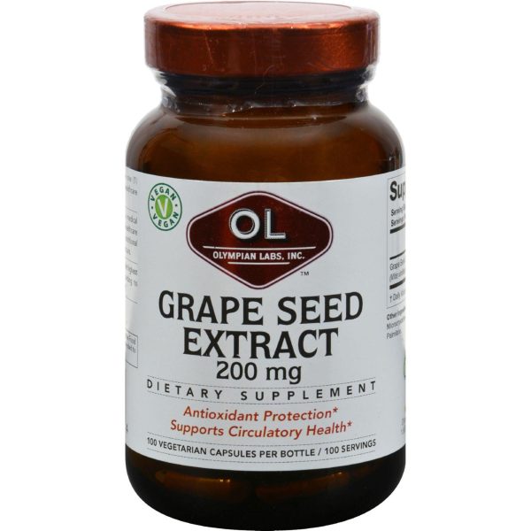 Olympian Labs Grape Seed Extra Strength - 200 Mg - 100 Capsules Fashion