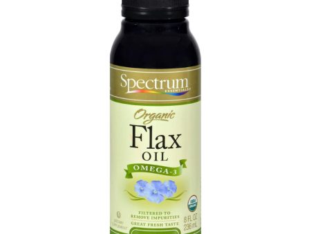 Spectrum Essentials Organic Flax Oil - 8 Oz on Sale