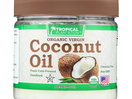 Tropical Plantation Organic Coconut Oil - Case Of 1 - 24 Fl Oz. Online now