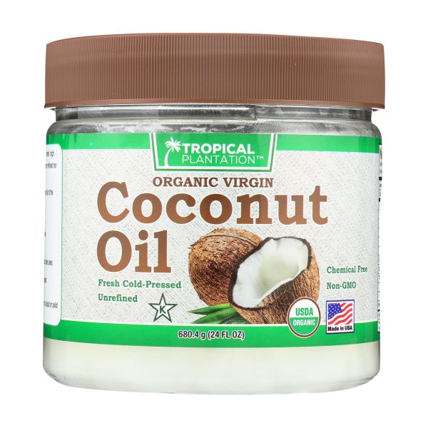 Tropical Plantation Organic Coconut Oil - Case Of 1 - 24 Fl Oz. Online now