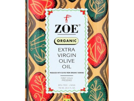 Zoe Olive Oil - Organic Extra Virgin - Case Of 6 - 25.5 Fl Oz. Online now