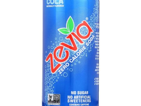 Zevia Soda - Zero Calorie - Cola - Tall Girls Can - 16 Oz - Case Of 12 Online now