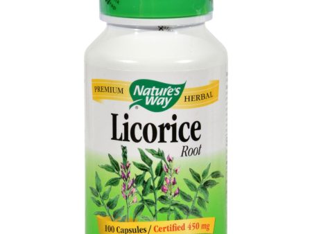 Nature s Way Licorice Root - 100 Capsules Fashion