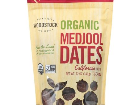 Woodstock Fruit - Organic - Dates - Medjool - California - Fancy - 12 Oz - Case Of 8 Discount