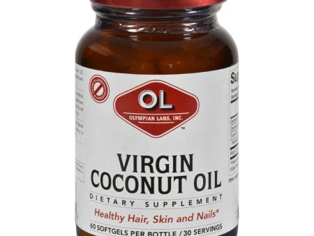 Olympian Labs Coconut Oil - Virgin - 60 Softgels Online