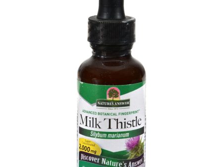 Nature s Answer Milk Thistle Seed Alcohol Free - 1 Fl Oz For Discount