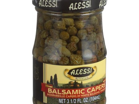 Alessi Capers In White Balsamic Vinegar - 3.5 Oz - Case Of 6 Online Hot Sale