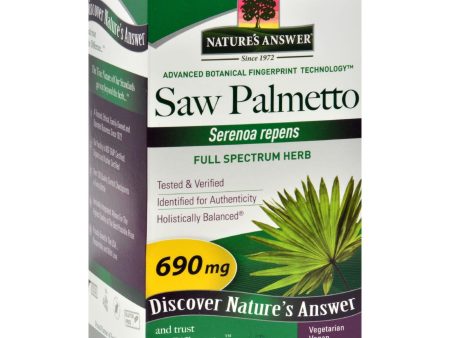 Nature s Answer Saw Palmetto Berry Extract - 120 Vcaps Online Sale