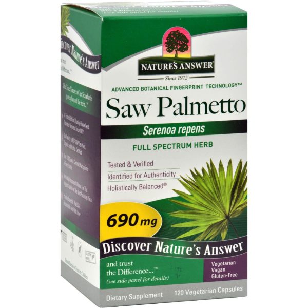 Nature s Answer Saw Palmetto Berry Extract - 120 Vcaps Online Sale