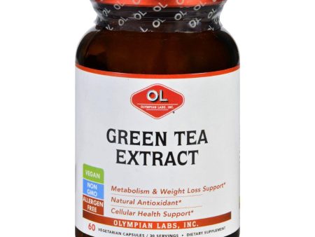 Olympian Labs Green Tea Extract - 60 Vegetarian Capsules Supply