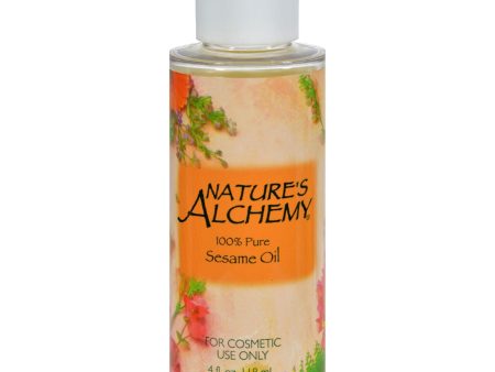 Nature s Alchemy 100% Pure Sesame Oil - 4 Fl Oz Hot on Sale