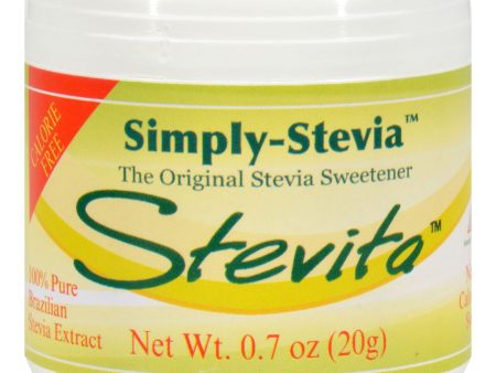 Stevita Simply Stevia - 0.7 Oz Supply