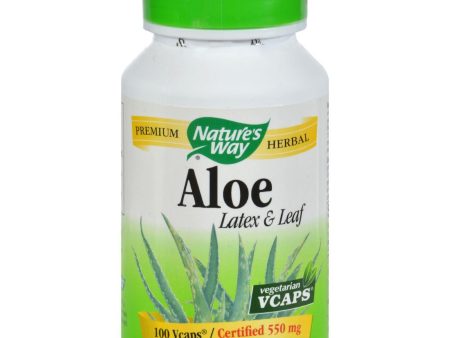 Nature s Way Aloe Vera Latex And Leaf - 100 Vegetarian Capsules For Discount