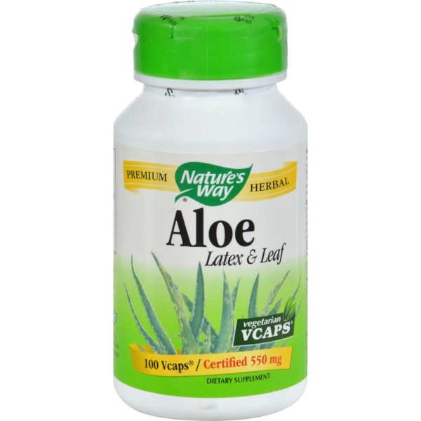 Nature s Way Aloe Vera Latex And Leaf - 100 Vegetarian Capsules For Discount