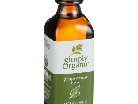 Simply Organic Peppermint Flavor - Organic - 2 Oz For Cheap