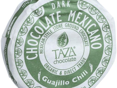 Taza Chocolate Organic Chocolate Mexicano Discs - 50 Percent Dark Chocolate - Guajillo Chili - 2.7 Oz - Case Of 12 Online now