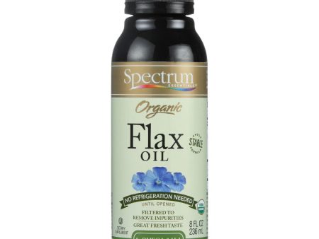 Spectrum Essentials Flax Oil - Organic - Shelf Stable - 8 Oz - 1 Each Cheap