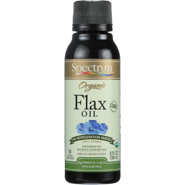 Spectrum Essentials Flax Oil - Organic - Shelf Stable - 8 Oz - 1 Each Cheap