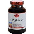 Olympian Labs Flax Seed Oil - Certified Organic - High Lignan - 3000 Mg - 90 Softgels Supply