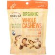 Woodstock Nuts - Organic - Cashews - Whole - Large - Dry Roasted - Salted - 7 Oz - Case Of 8 Supply