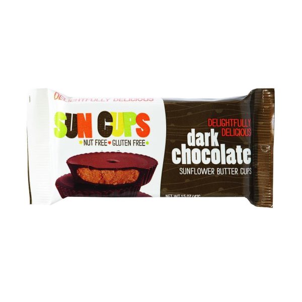 Suncup Sunflower Butter Cups - Dark Chocolate - 1.5 Oz - Case Of 12 Supply