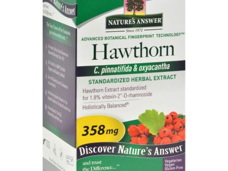 Nature s Answer Hawthorn Leaf Extract - 60 Vegetarian Capsules Cheap