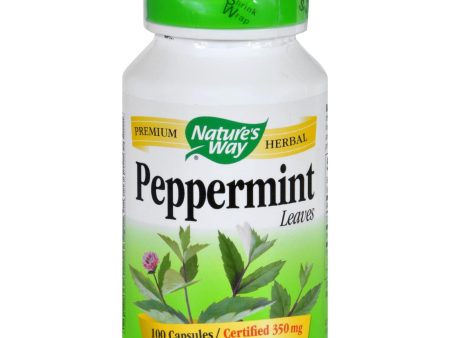 Nature s Way Peppermint Leaves - 100 Capsules For Sale