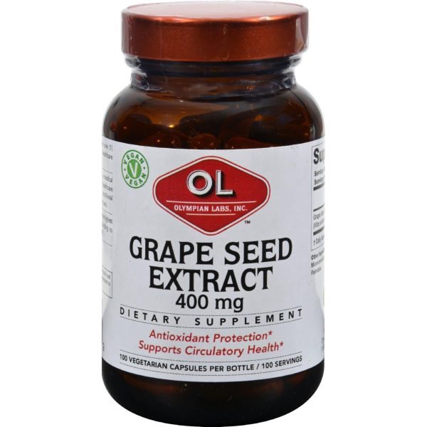 Olympian Labs Grape Seed Naturopathic - 400 Mg - 100 Capsules Discount