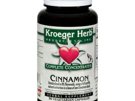 Kroeger Herb Cinnamon Complete Concentrate - 90 Vegetarian Capsules Discount