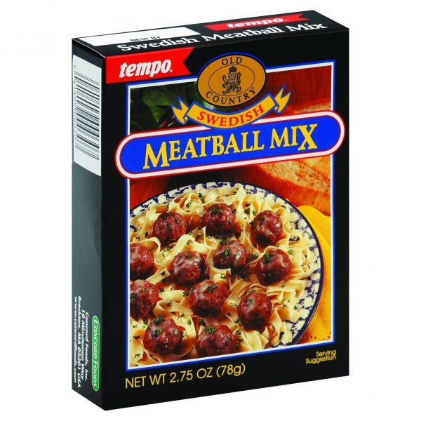 Tempo Old Country Meatball Mix - Swedish - 2.75 Oz - Case Of 12 Online Sale