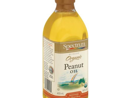 Spectrum Naturals High Heat Refined Organic Peanut Oil - Case Of 12 - 16 Fl Oz. Cheap