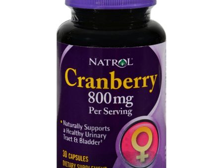 Natrol Cranberry Extract - 800 Mg - 30 Capsules Supply