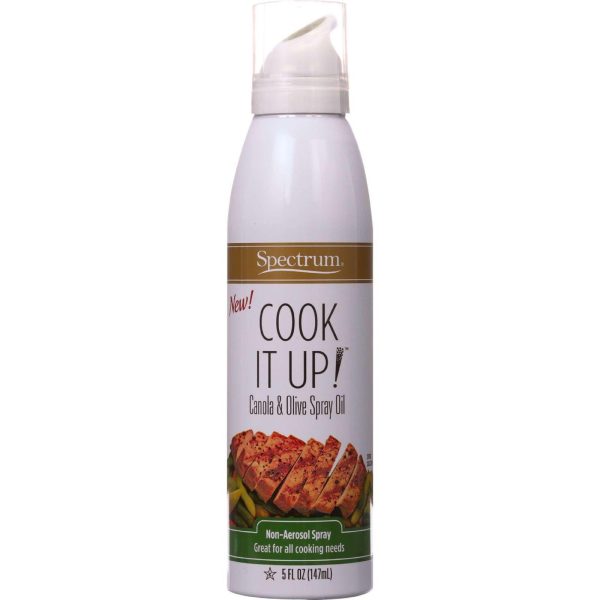 Spectrum Naturals Spray Oil - Canola And Olive - Non-aerosol - Cook It Up - 5 Oz - Case Of 6 on Sale