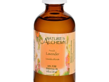 Nature s Alchemy Essential Oil - 100 Percent Pure - Lavender - 4 Fl Oz Hot on Sale