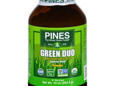 Pines International Green Duo - Organic - Powder - 10 Oz on Sale