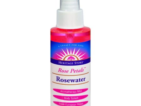 Heritage Products Rose Petals Rosewater Spray - 4 Fl Oz Online Hot Sale