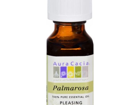 Aura Cacia Pure Essential Oil Palmarosa - 0.5 Fl Oz Hot on Sale