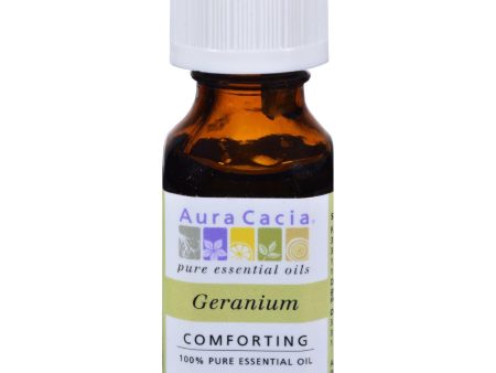 Aura Cacia Pure Essential Oil Geranium - 0.5 Fl Oz For Cheap