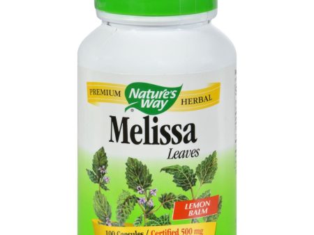 Nature s Way Melissa Leaves - 100 Capsules Supply