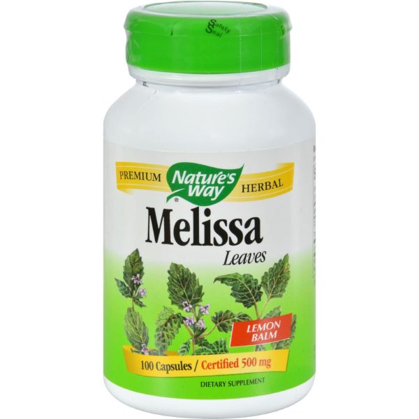 Nature s Way Melissa Leaves - 100 Capsules Supply