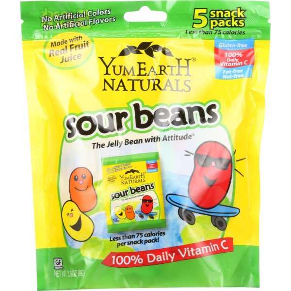 Yumearth Organics Jelly Beans - Sour - Natural - 5-.7 Oz - Case Of 12 Cheap