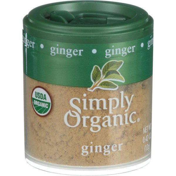 Simply Organic Ginger Root - Organic - Ground - .42 Oz - Case Of 6 Discount