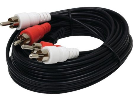 GE 72608 Audio Cable with Dual RCA Plugs, 15ft on Sale