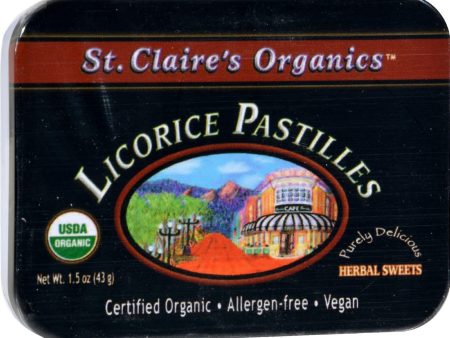 St Claire s Organic Licorice Sweets Display Case - Case Of 6 - 1.5 Oz Sale