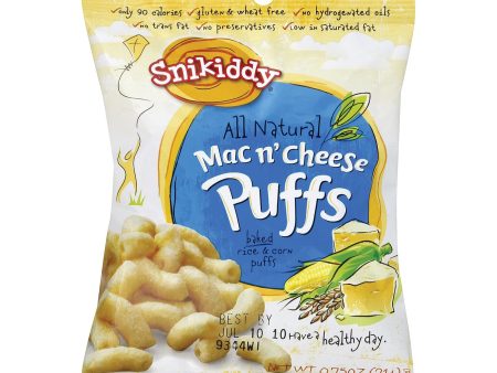 Snikiddy Snacks Baked Grill Cheese Puffs - Mac Ne Cheese - Case Of 72 - 0.75 Oz. Online Hot Sale