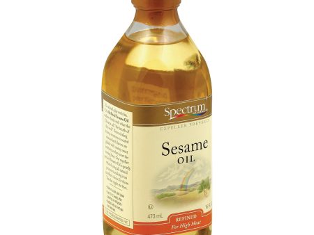 Spectrum Naturals Refined Sesame Oil - Case Of 12 - 16 Fl Oz. For Discount