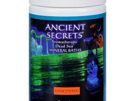 Ancient Secrets Aromatherapy Dead Sea Mineral Baths Unscented - 2 Lbs on Sale